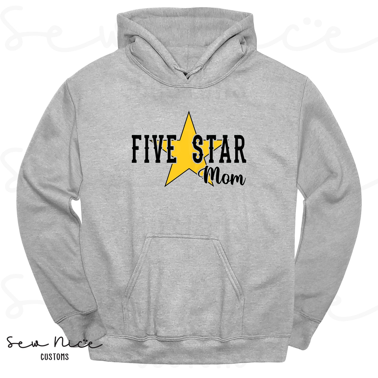 Five Star Mom/Custom-Adult/Youth Hoodie