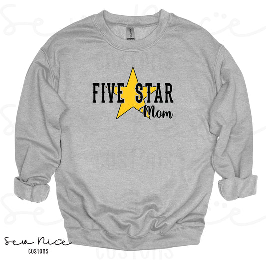 Five Star Mom/Custom- Adult/Youth Crewneck