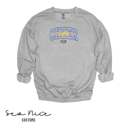 CHEER Eagles Script- Unisex Adult/Youth Crewneck Sweatshirt