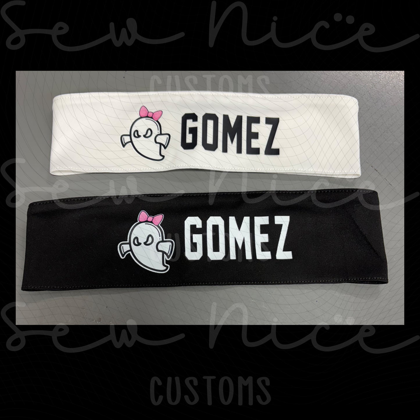 Ghost Softball - Headband (Choose your ghost)