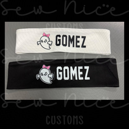 Ghost Softball - Headband (Choose your ghost)
