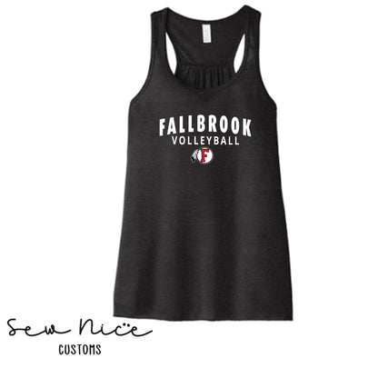 Fallbroook Arch Volleyball - Ladies Bella Canvas Flowy Tank Top