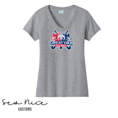 GO Wolfpack Field Hockey Ladies V-Neck Shirt