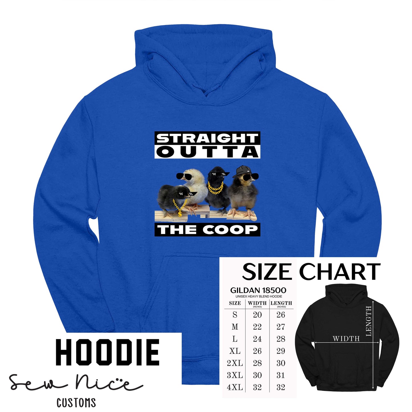 LAP-Straight Outta The Coop-Unisex Hoodie