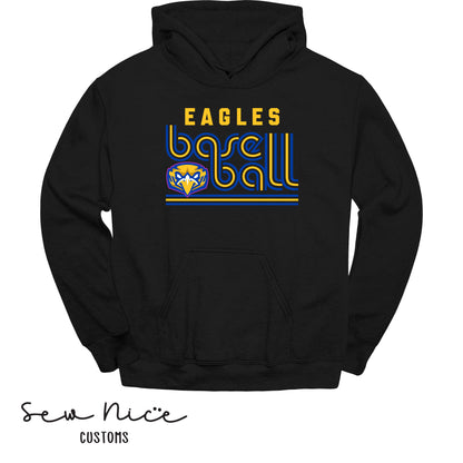 Retro Eagles Baseball - Unisex Adult/Youth Hoodie