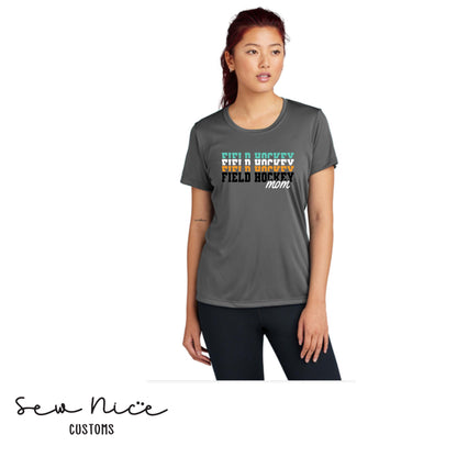 Field Hockey Stacked Mom- Dri Fit