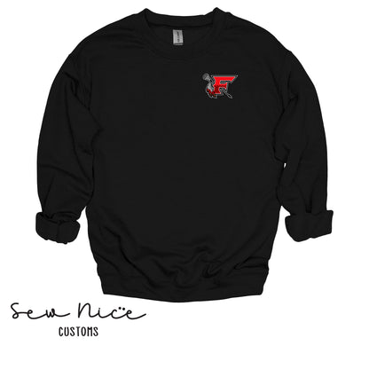 ADULT- EMBROIDERED FHS Lacrosse Crewneck