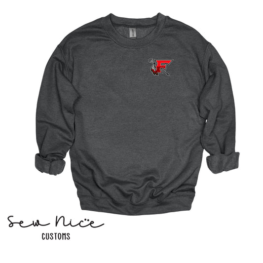 ADULT- EMBROIDERED FHS Lacrosse Crewneck