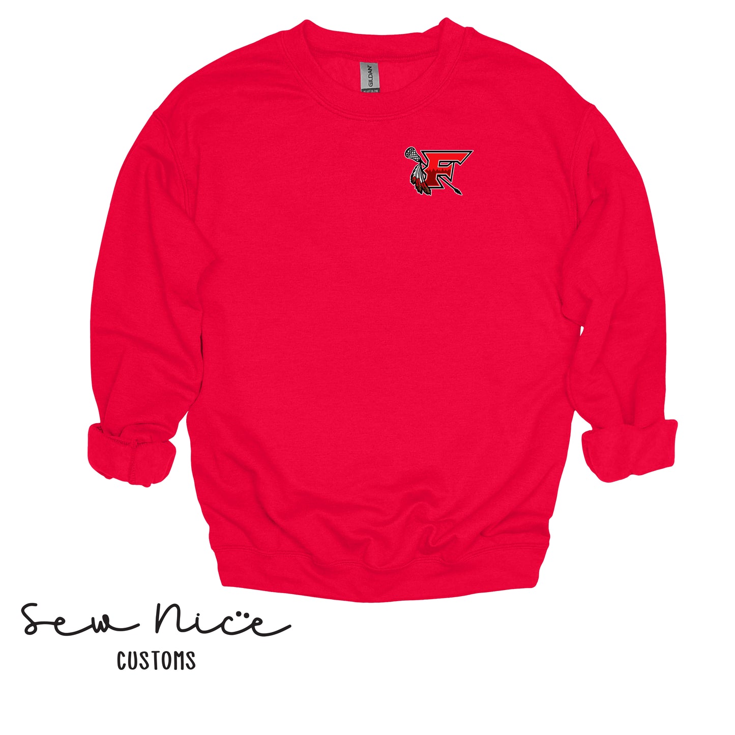 ADULT- EMBROIDERED FHS Lacrosse Crewneck