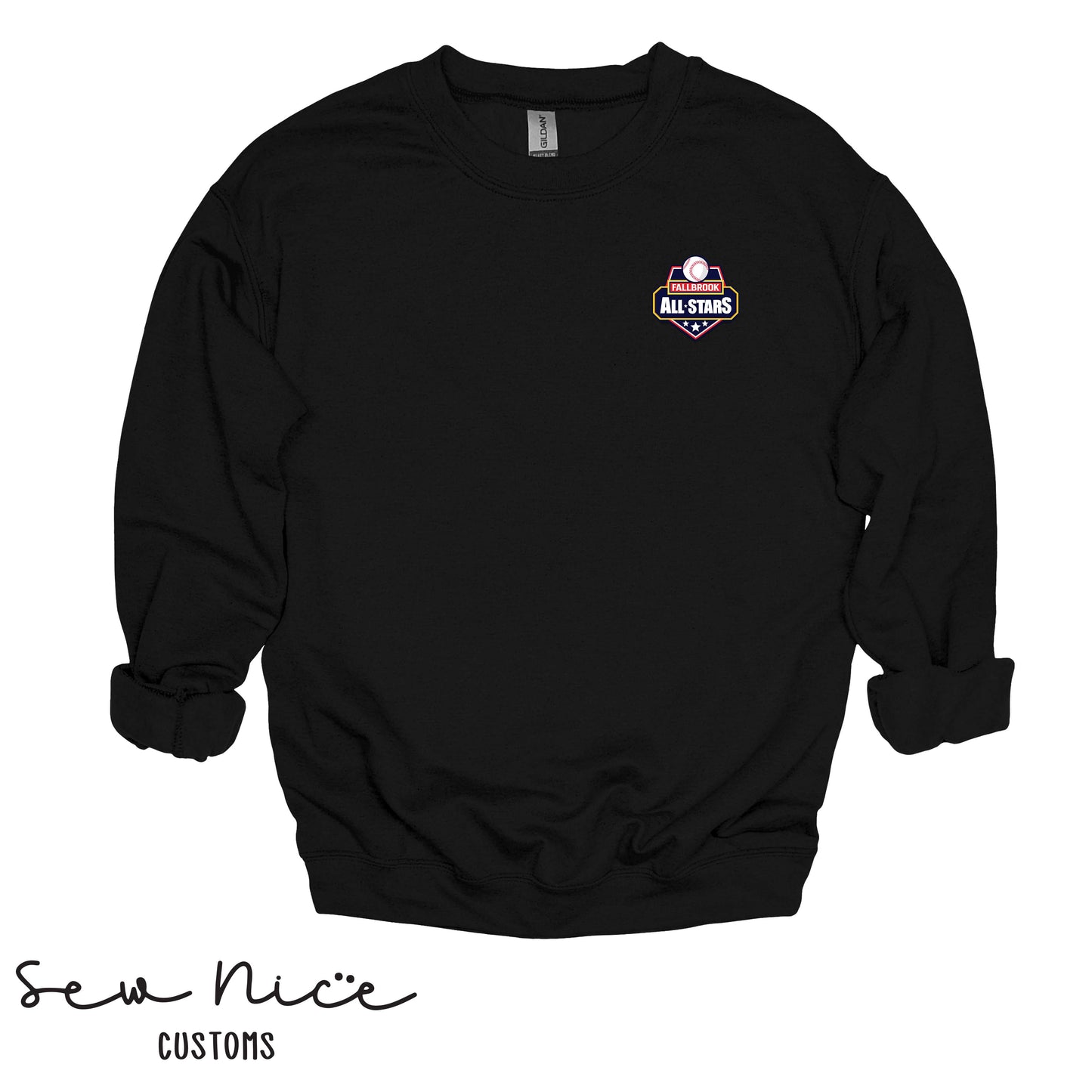 Fallbrook All Star Logo - Unisex Cotton Crewneck