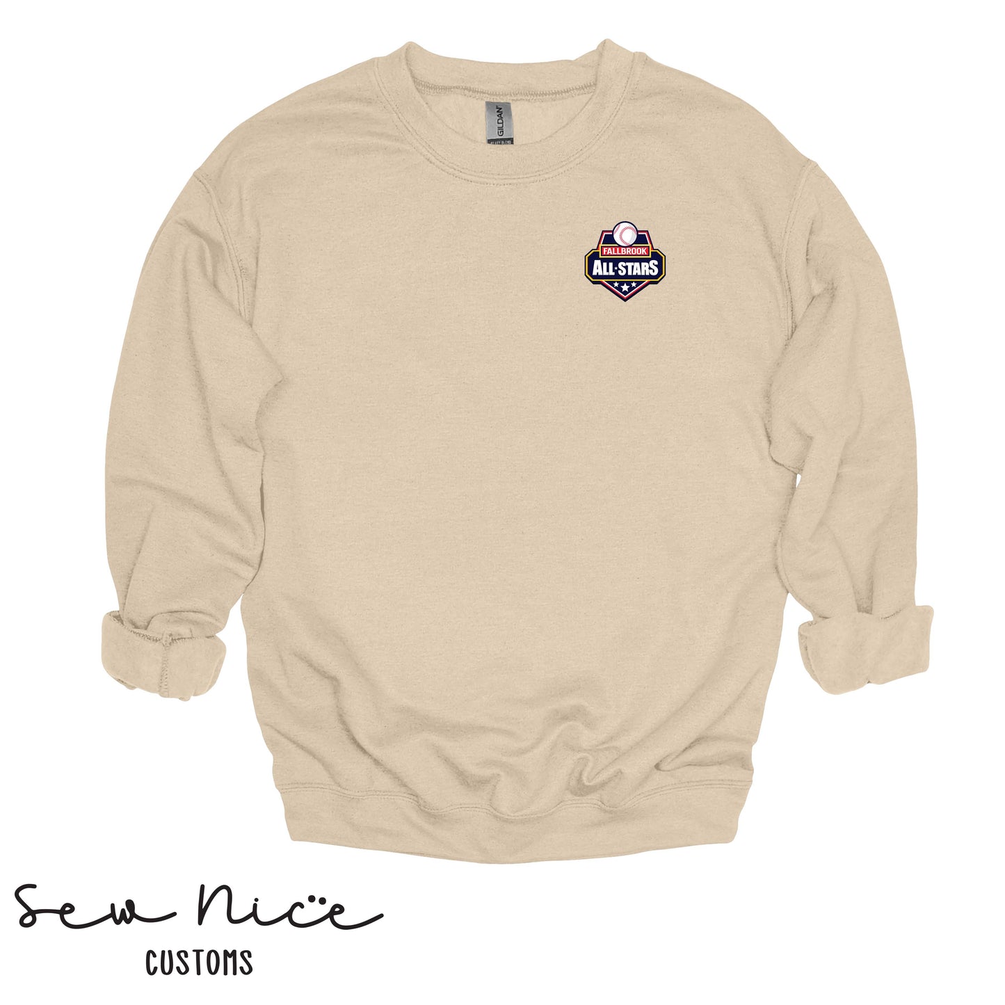 Fallbrook All Star Logo - Unisex Cotton Crewneck
