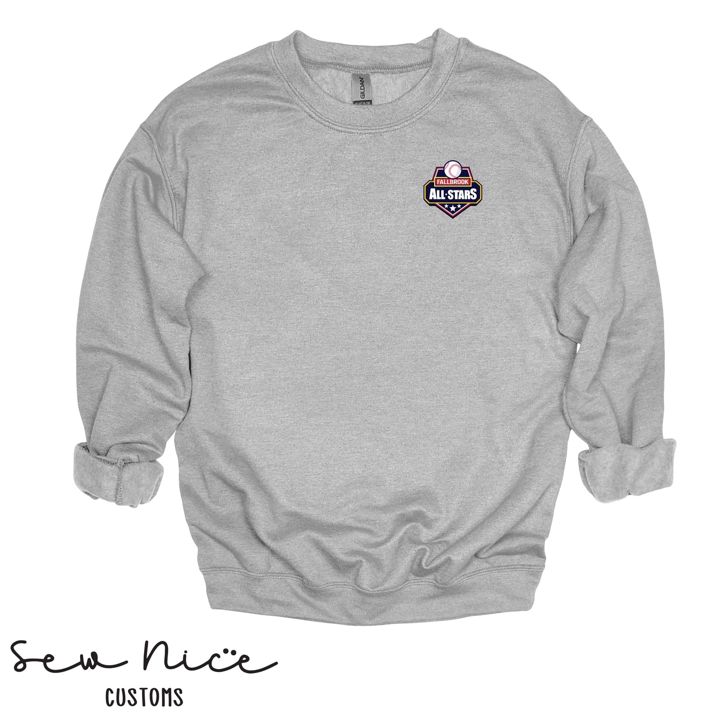 Fallbrook All Star Logo - Unisex Cotton Crewneck