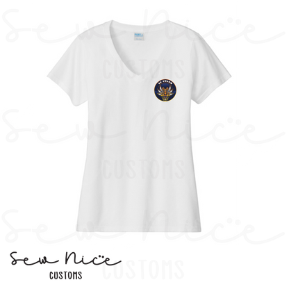 SD SWARM Baseball- Ladies V-Neck Shirt