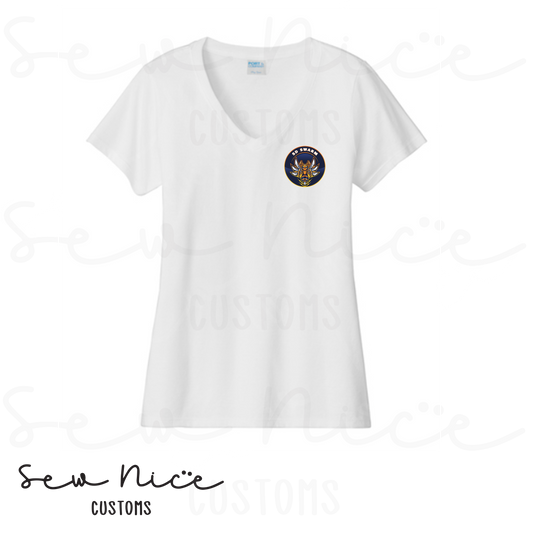 SD SWARM Baseball- Ladies V-Neck Shirt