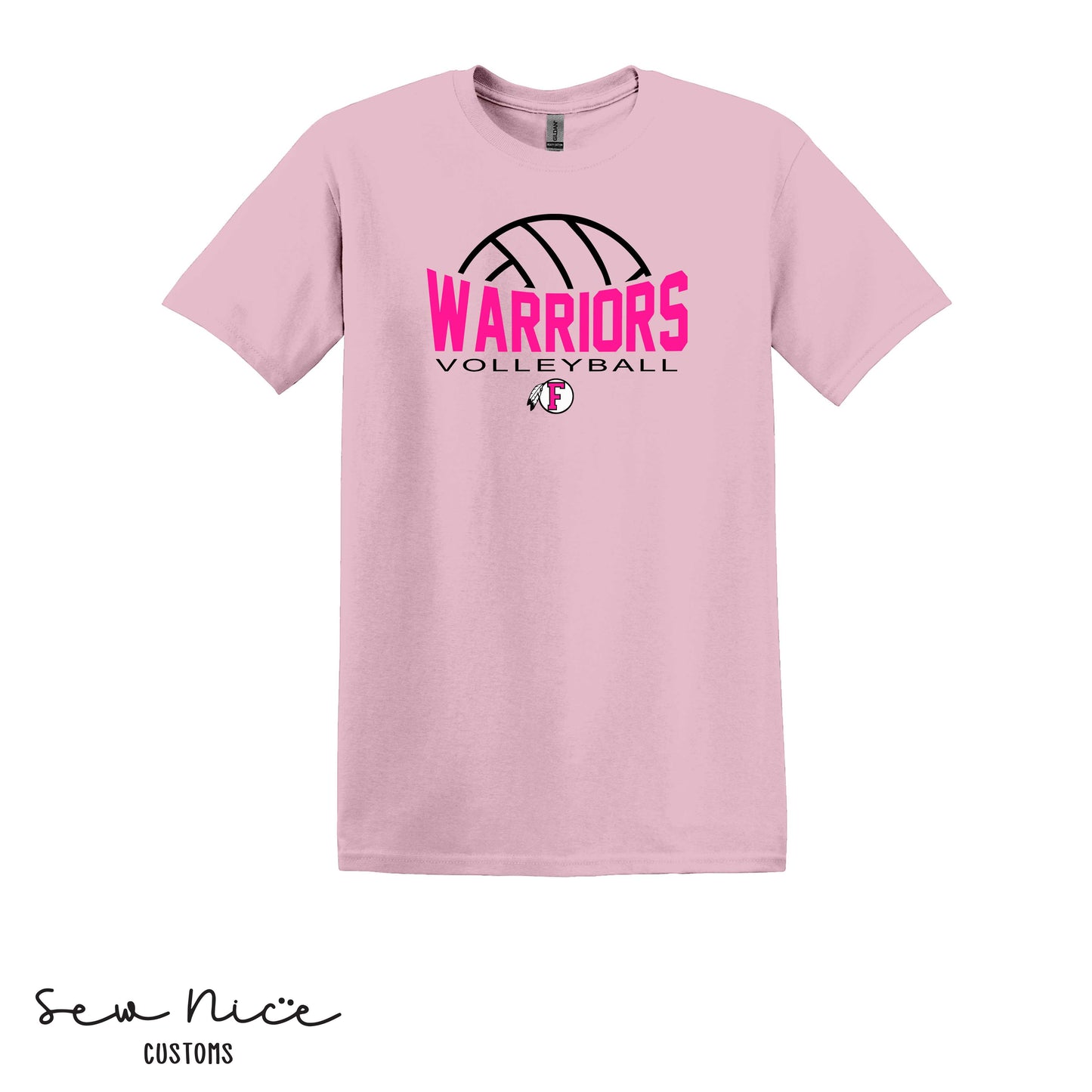 PINK Warriors- FHS Volleyball- Unisex Adult/Youth T-Shirt