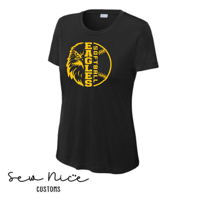 Eagle Face Softball- LADIES Dri Fit Shirt