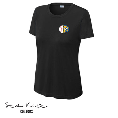 Split Baseball & Eagles Face- Ladies Adult/Youth Dri Fit Shirt