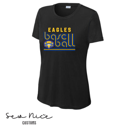 Retro Eagles Baseball- Ladies Dri Fit Shirt