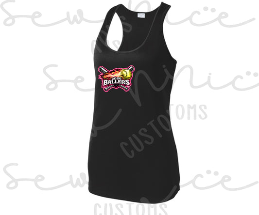 2026 Ballers (Bats) Softball- Ladies Dri Fit Tank Top
