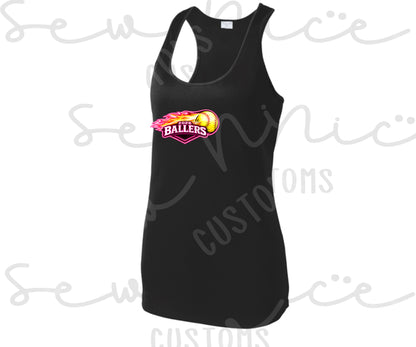 2026 Ballers (Flame) Softball- Ladies Dri Fit Tank Top