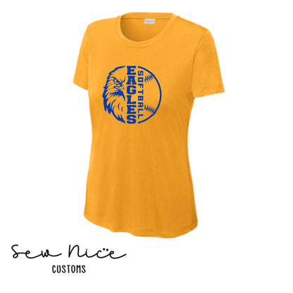 Eagle Face Softball- LADIES Dri Fit Shirt
