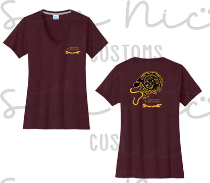 Grupo Folclorico Tlatoani-Ladies V-Neck