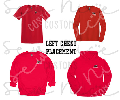 F Football Ladies V-Neck Shirt