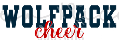 Go Cheer- Wolfpack Cheer Shoulder Design