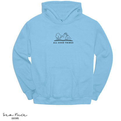 All Good Things-EMBROIDERED- Unisex Adult/Youth Hoodie