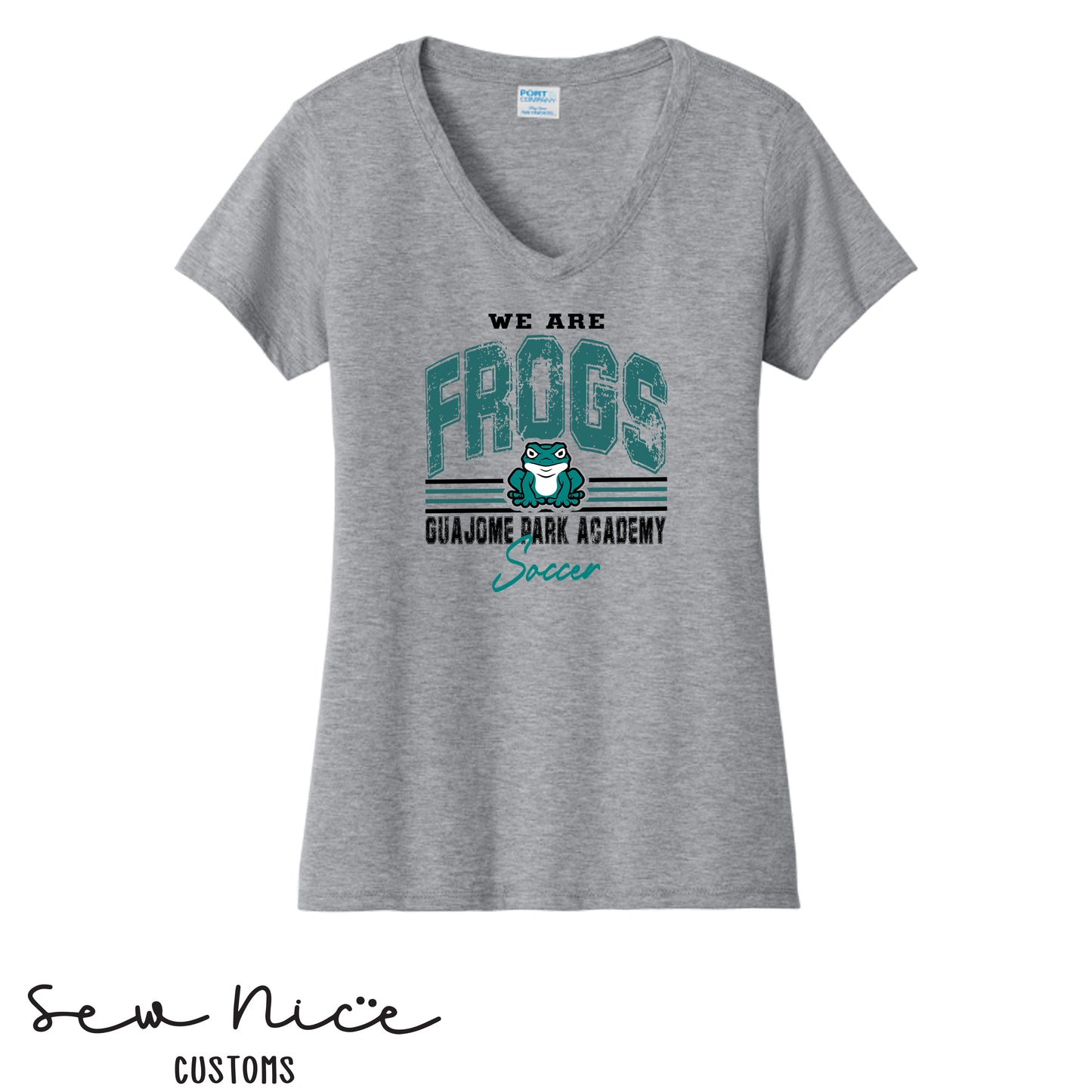 Guajome-Vintage-Soccer-Ladies V-Neck Shirt