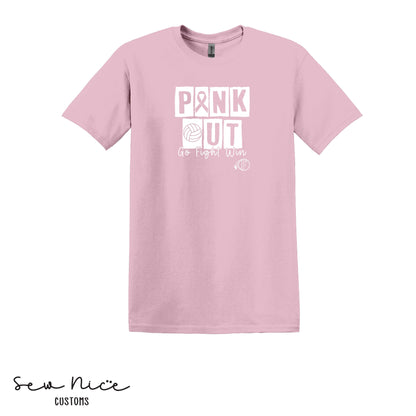 PINK OUT- Go Fight Win- FHS Volleyball Unisex Adult/Youth T-shirt