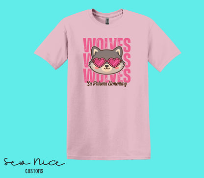 Wolves Valentine's- Unisex Adult/Youth T-Shirt