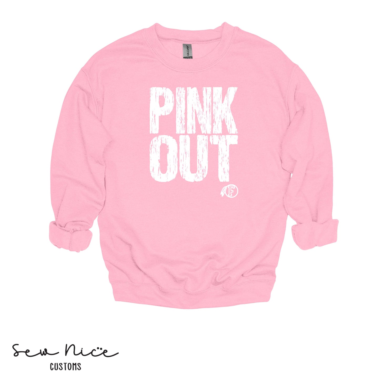 PINK OUT- FHS Volleyball- Unisex Adult/Youth Crewneck Sweatshirt