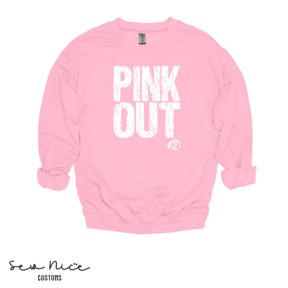 PINK OUT- FHS Volleyball- Unisex Adult/Youth Crewneck Sweatshirt