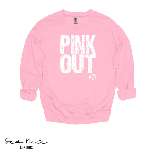 PINK OUT- FHS Volleyball- Unisex Adult/Youth Crewneck Sweatshirt