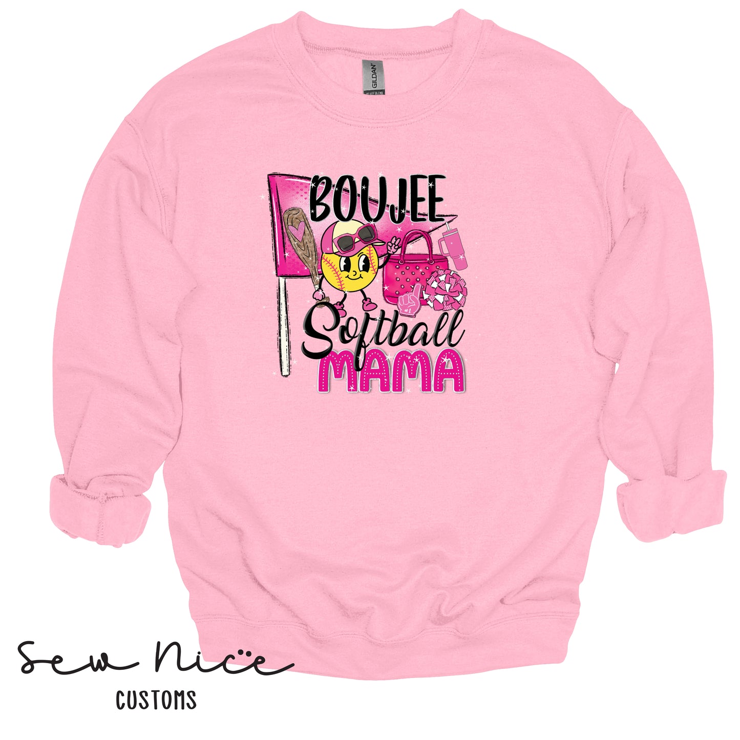 Boujee Mama- Unisex Crewneck Sweatshirt