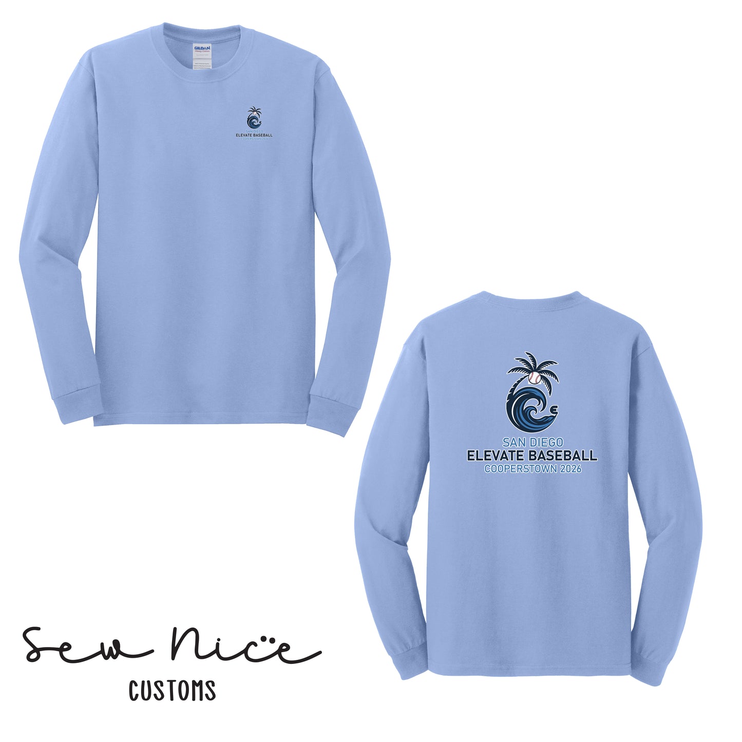 Elevate Cooperstown Logo- Unisex Adult/Youth Long Sleeve Shirt