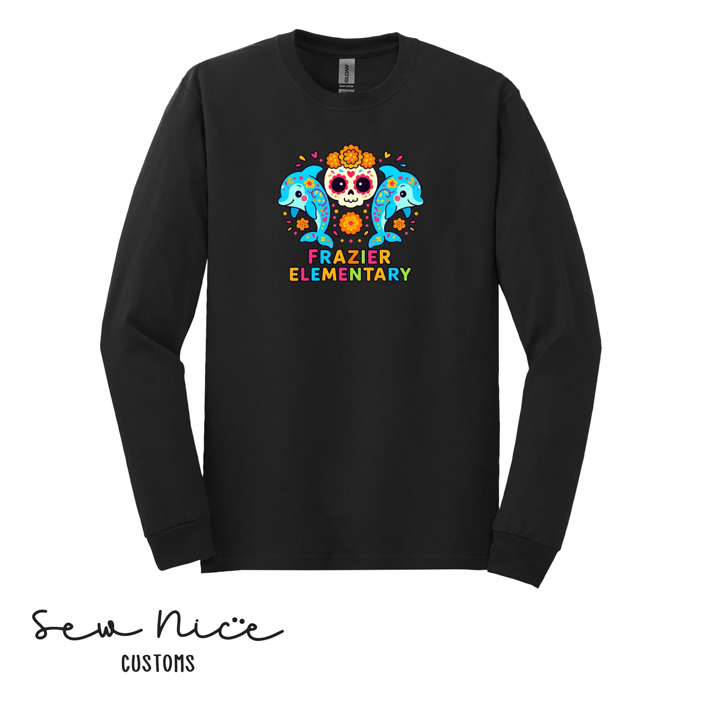 Frazier- Day of the Dead- Unisex Adult/Youth Long Sleeve Shirt