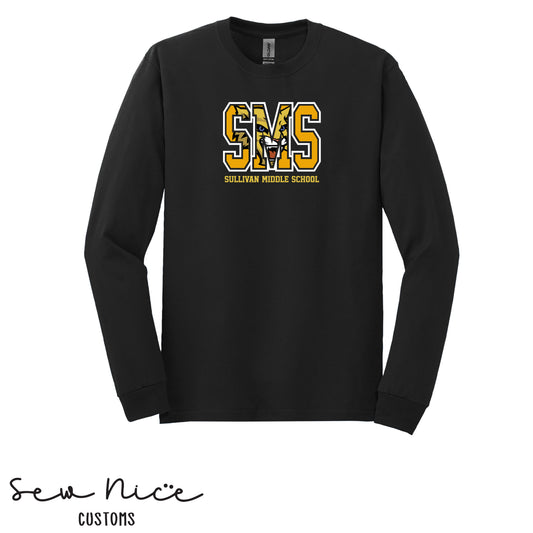 SMS Clip Mascot-Unisex Adult/Youth Long Sleeve Shirt