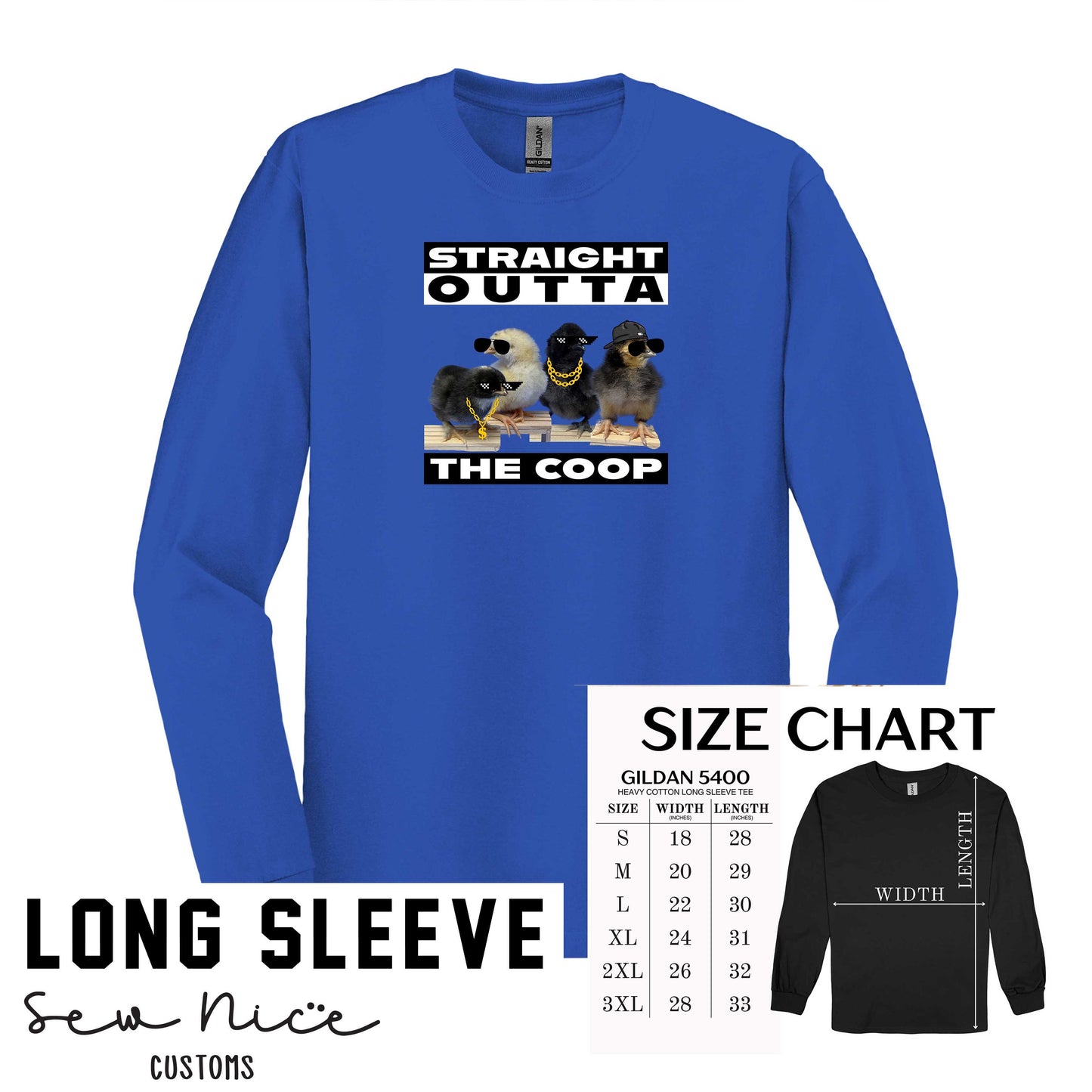 LAP- Straight Otta The Coop- Unisex Long Sleeve Shirt