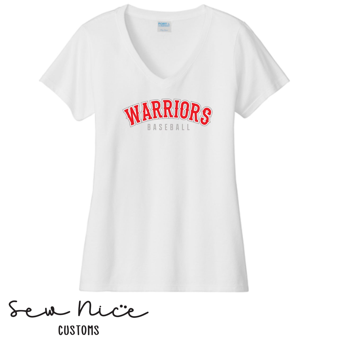 Warriors Baseball- Women's V-Neck