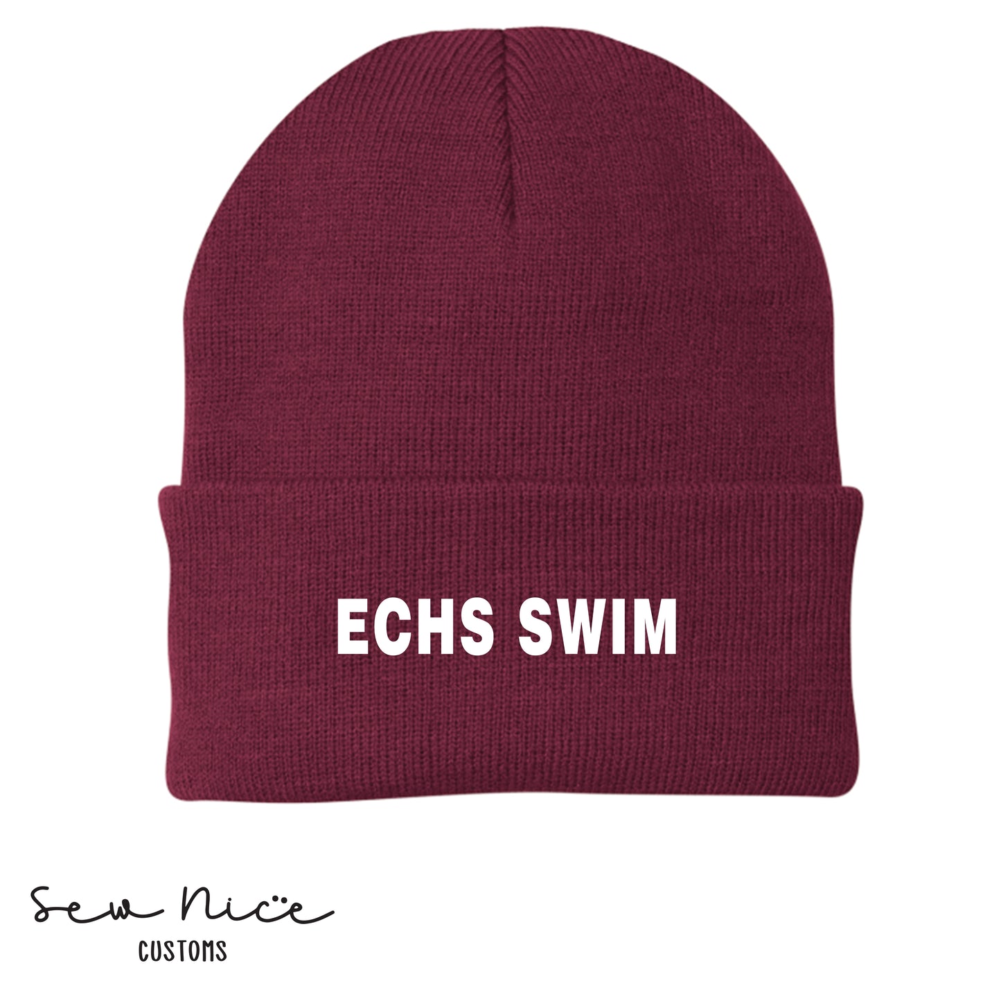 Embroidered ECHS SWIM Beanie