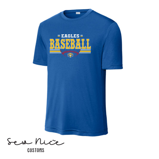 Eagles Baseball Stripes- Unisex Adult/Youth Dri Fit Shirt