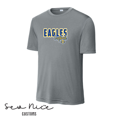 Eagle Softball Script- UNISEX Dri Fit Shirt
