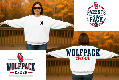 Go Cheer- Wolfpack Cheer Shoulder Design