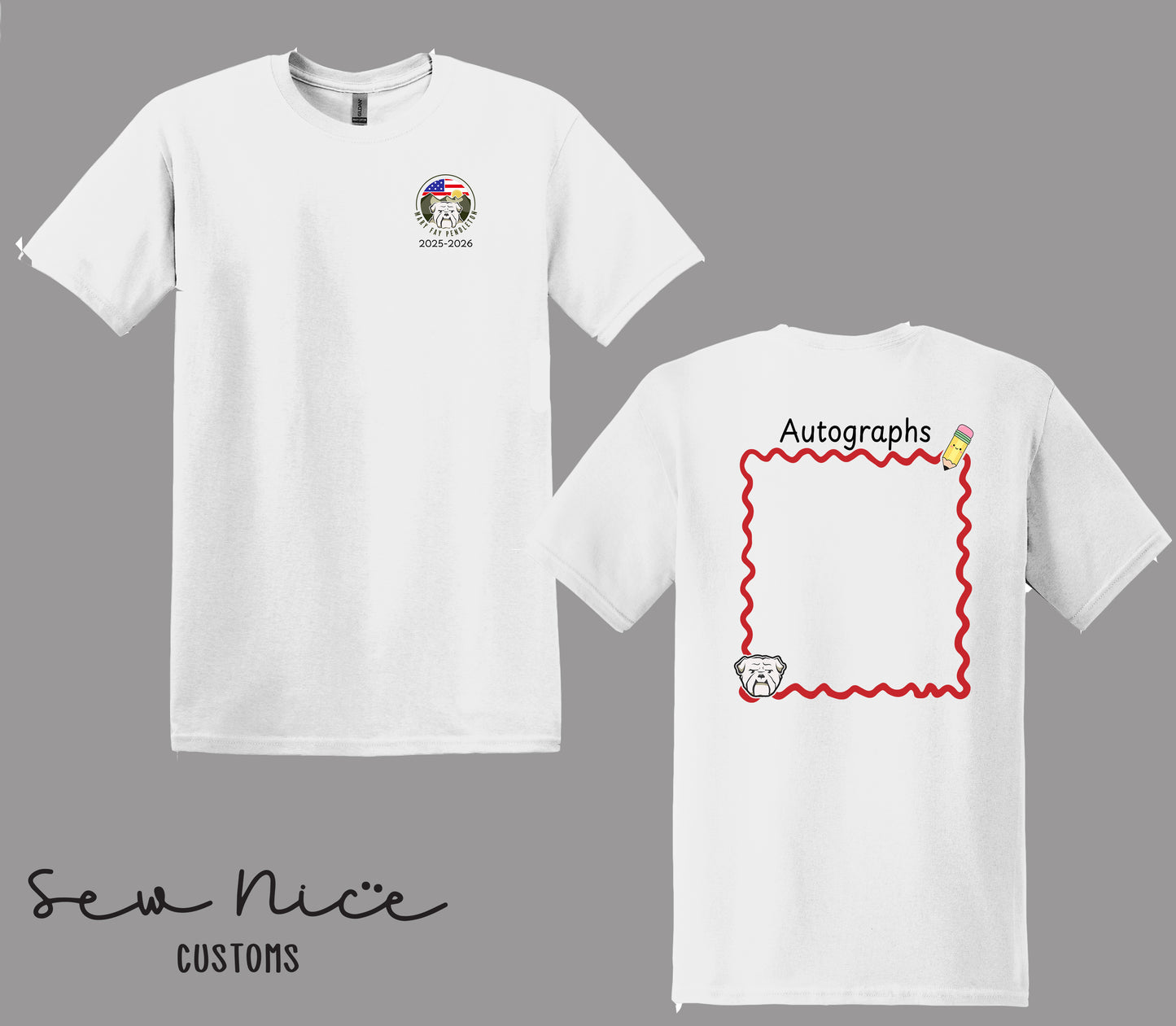 End of the Year Autograph Shirt - Mary Fay