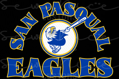 San Pasqual Swinging Eagle - Ladies V-Neck Shirt