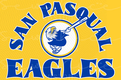 San Pasqual Swinging Eagle - Ladies V-Neck Shirt