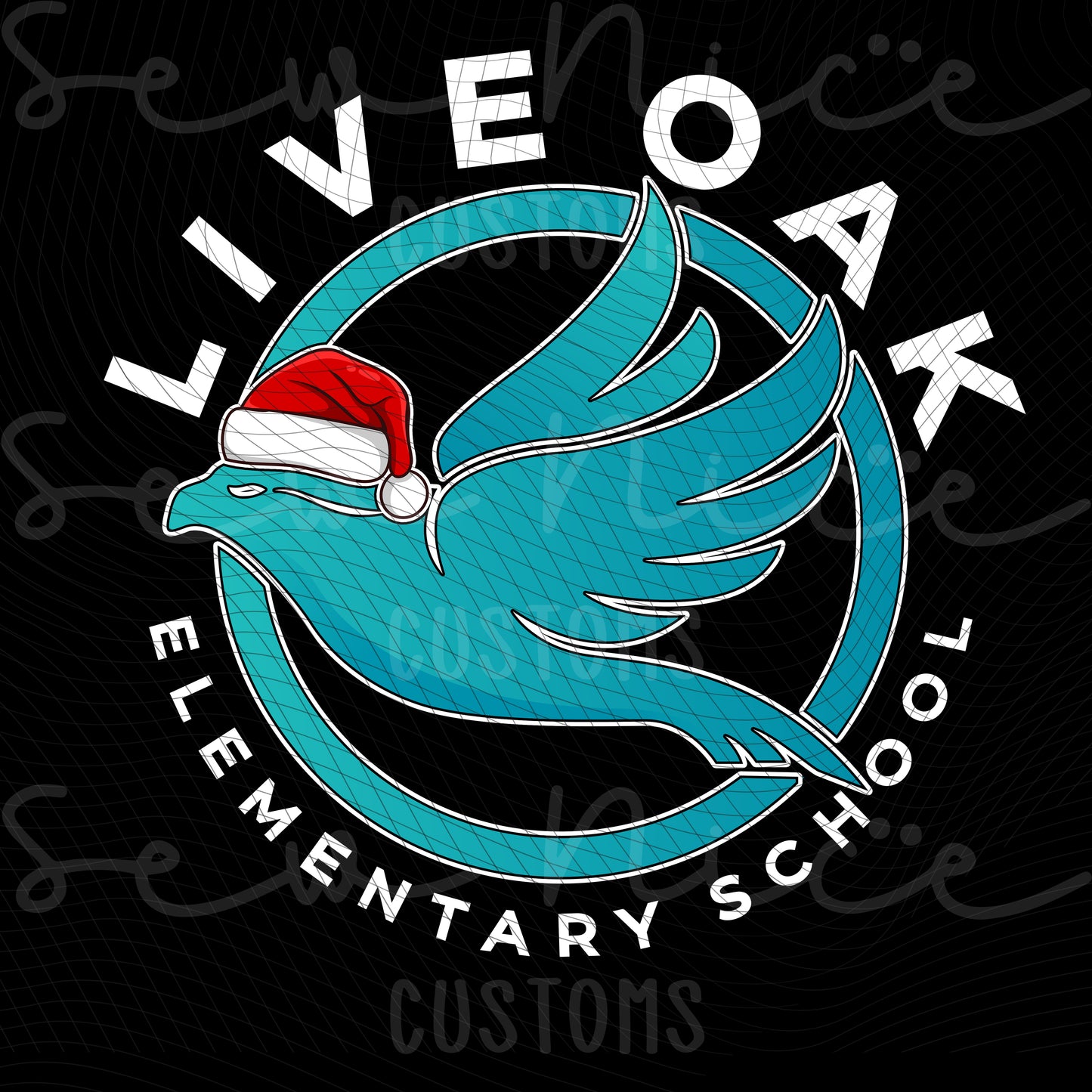Live Oak Santa Hat Design