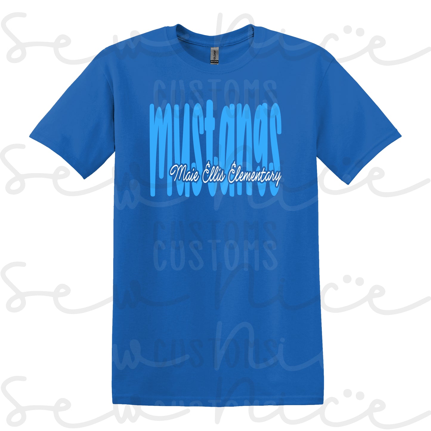 School Mascot Same Color Shirt